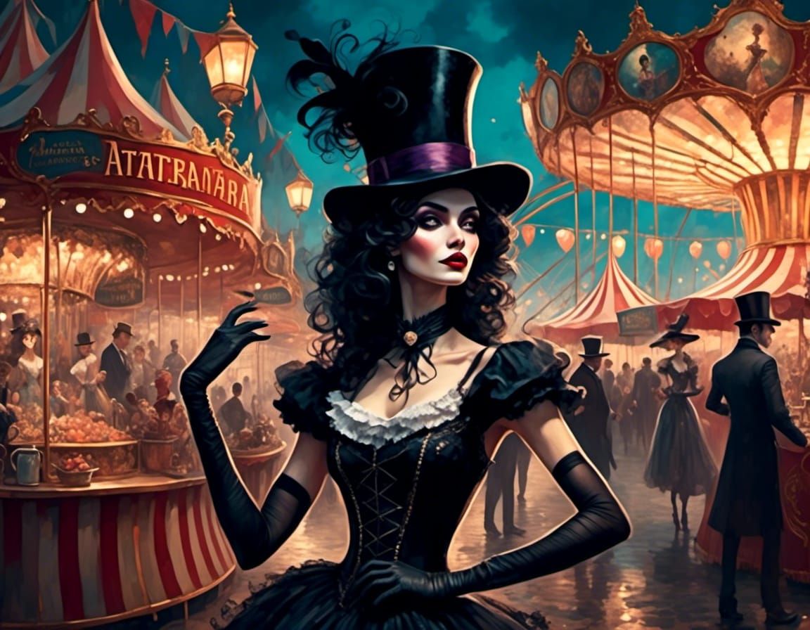 Mysterious Sorceress Enchants Carnival Twilight