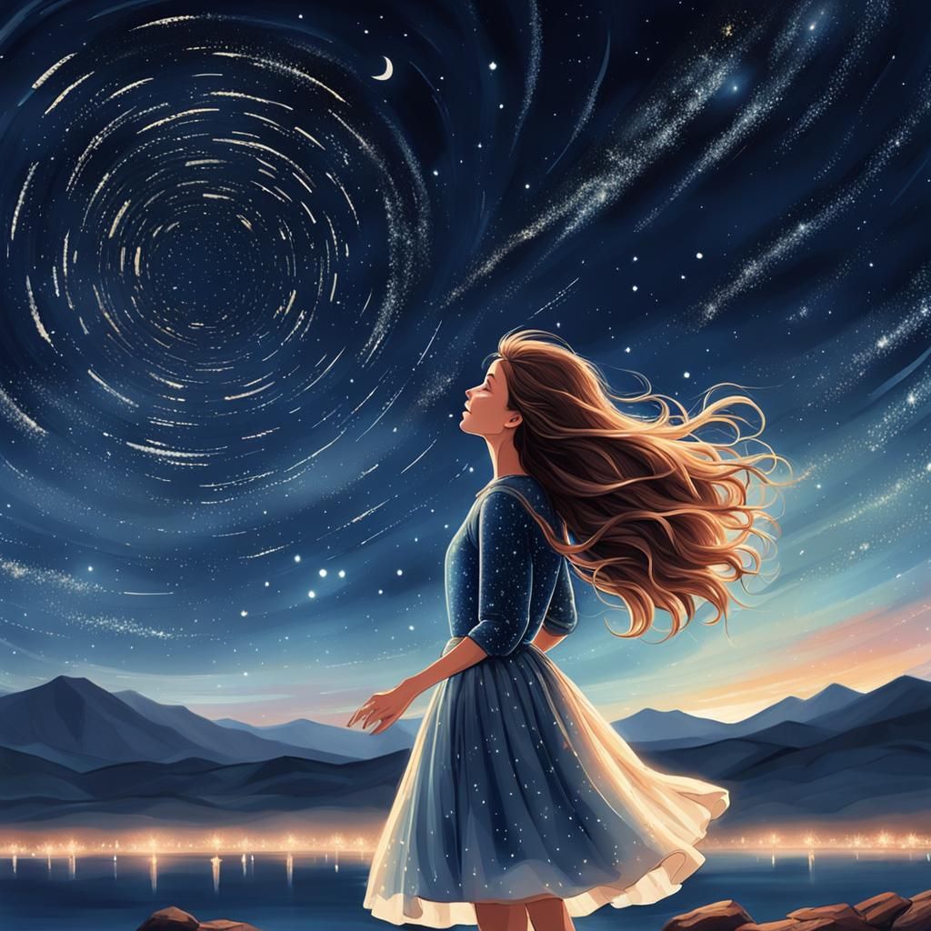 Cosmic Whispers Under Starlit Skies