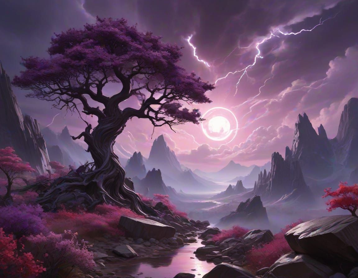 Fairy and Imp: Dueling Landscapes in Digital Art
