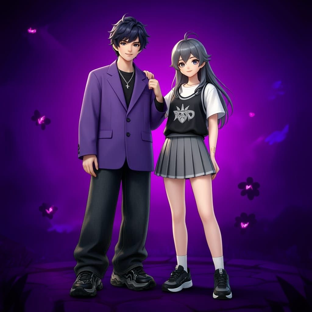 Stylish Friends in a Photoshoot