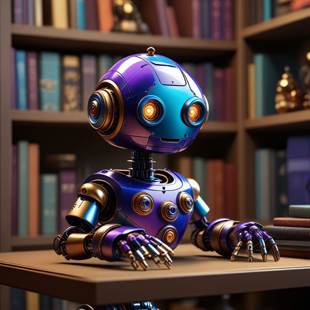 Whimsical Robot Discovers Human Treasures in a Vibrant, Fant...