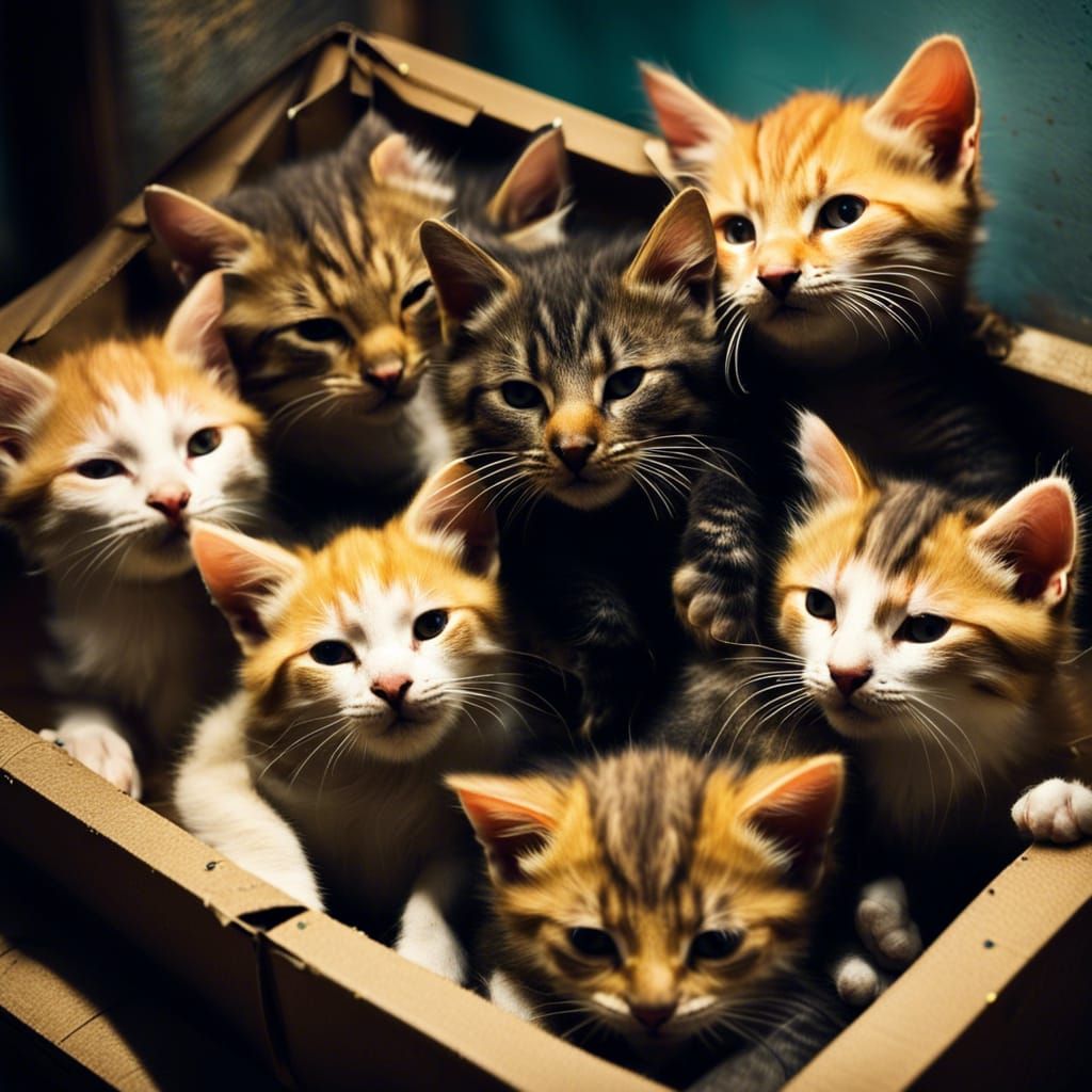 Abandoned Kittens Huddle in a Box on Romania's Cold Streets