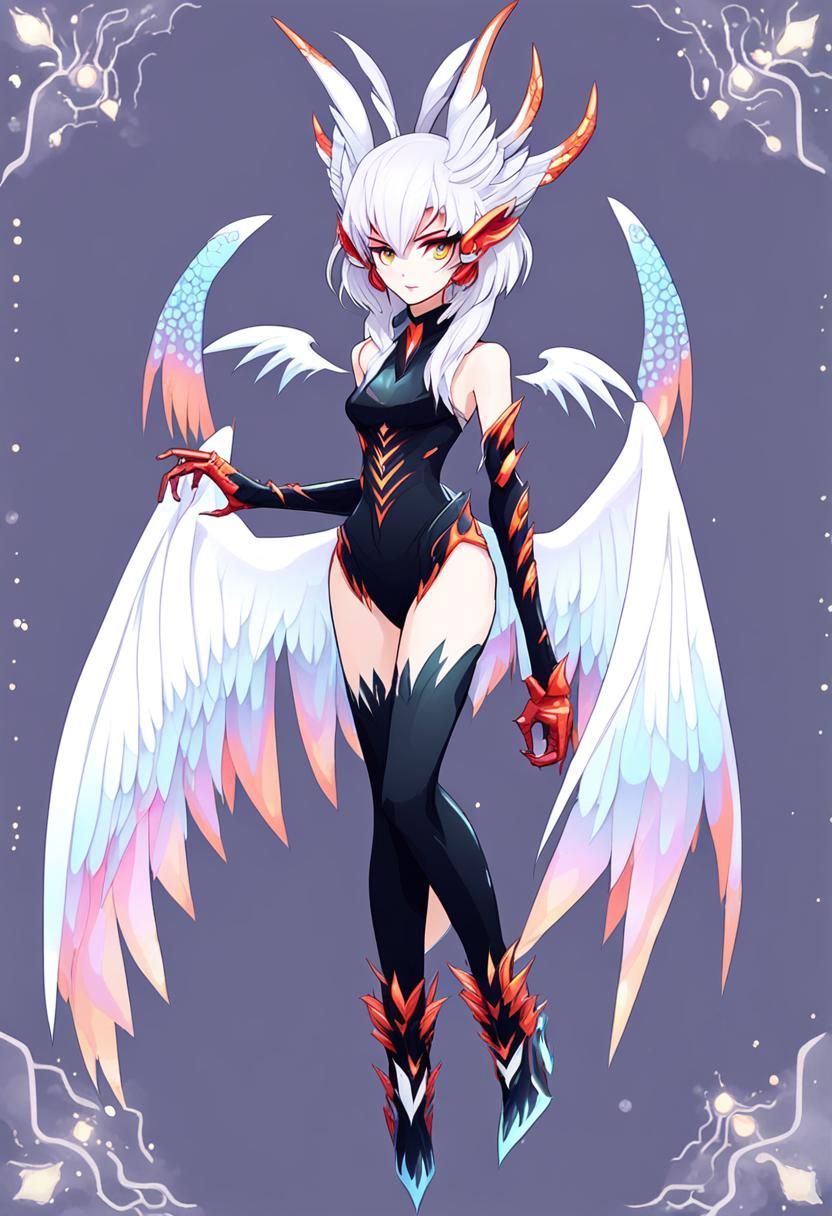 Sultry Mythic Creature with Wings