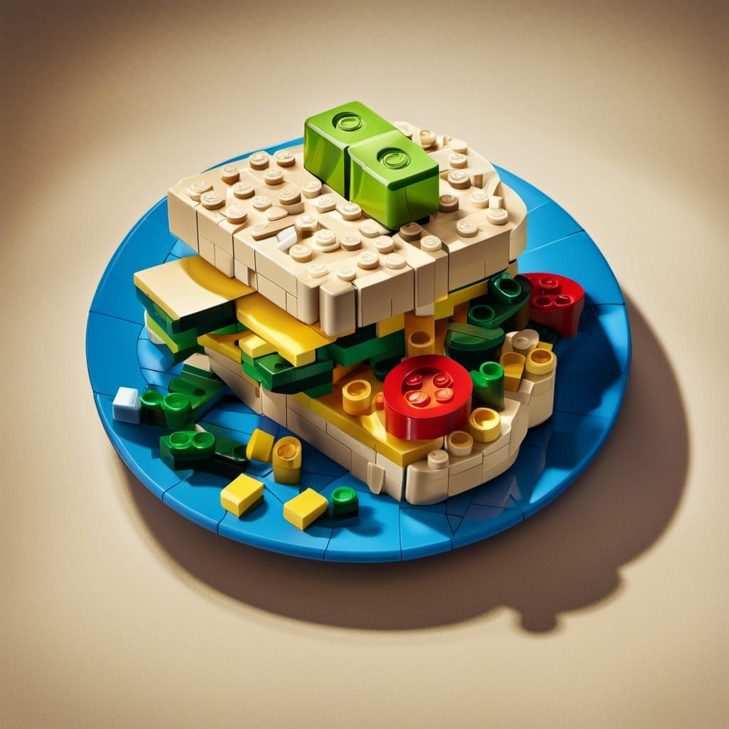 Lego Deli sandwich and pickle
