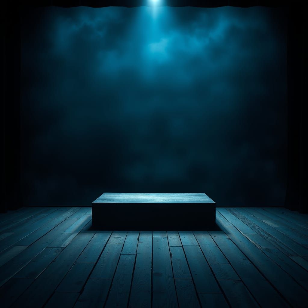 Gritty Stage in Desolate Spotlight