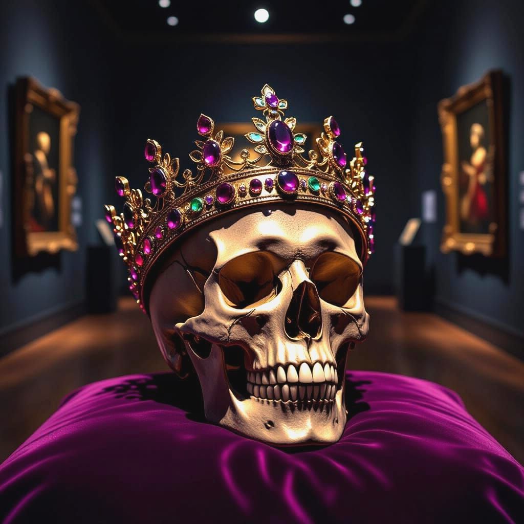 Skull perfect Royal Crown stolen to Louvre