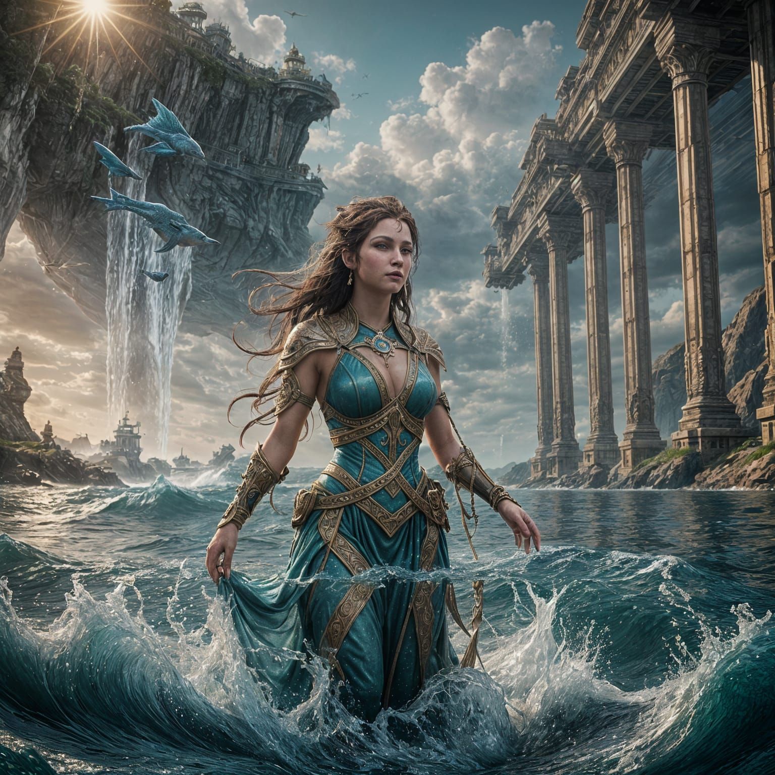 Woman of the Deep Realm: An Oceanic Fantasy Portrait