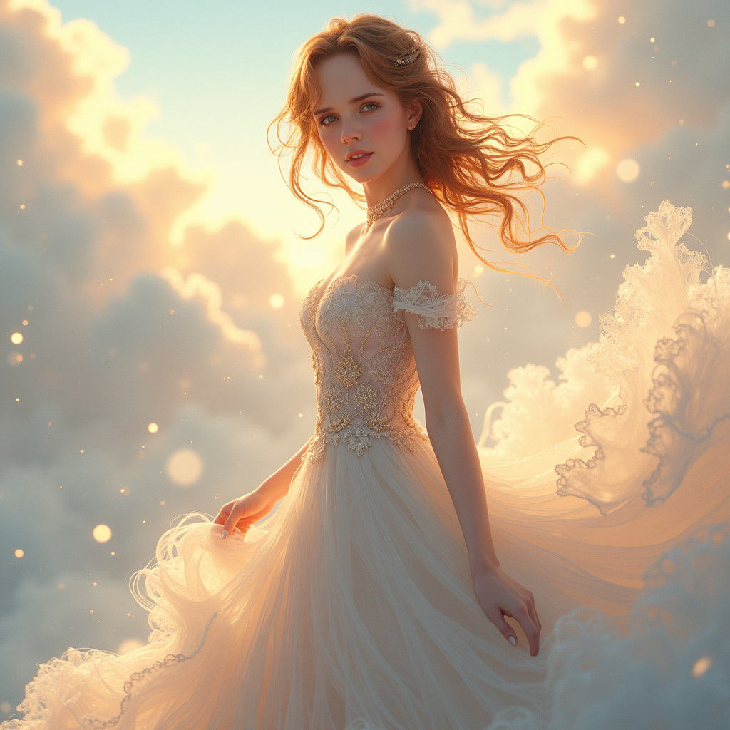 Ethereal Emma Watson in Whimsical Anime Fantasy