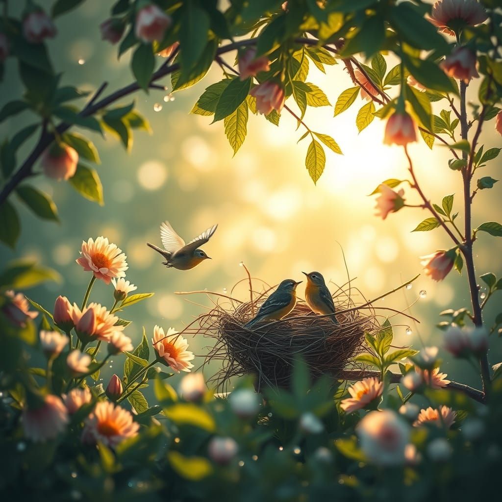 Idyllic Spring Morning in Soft Focus