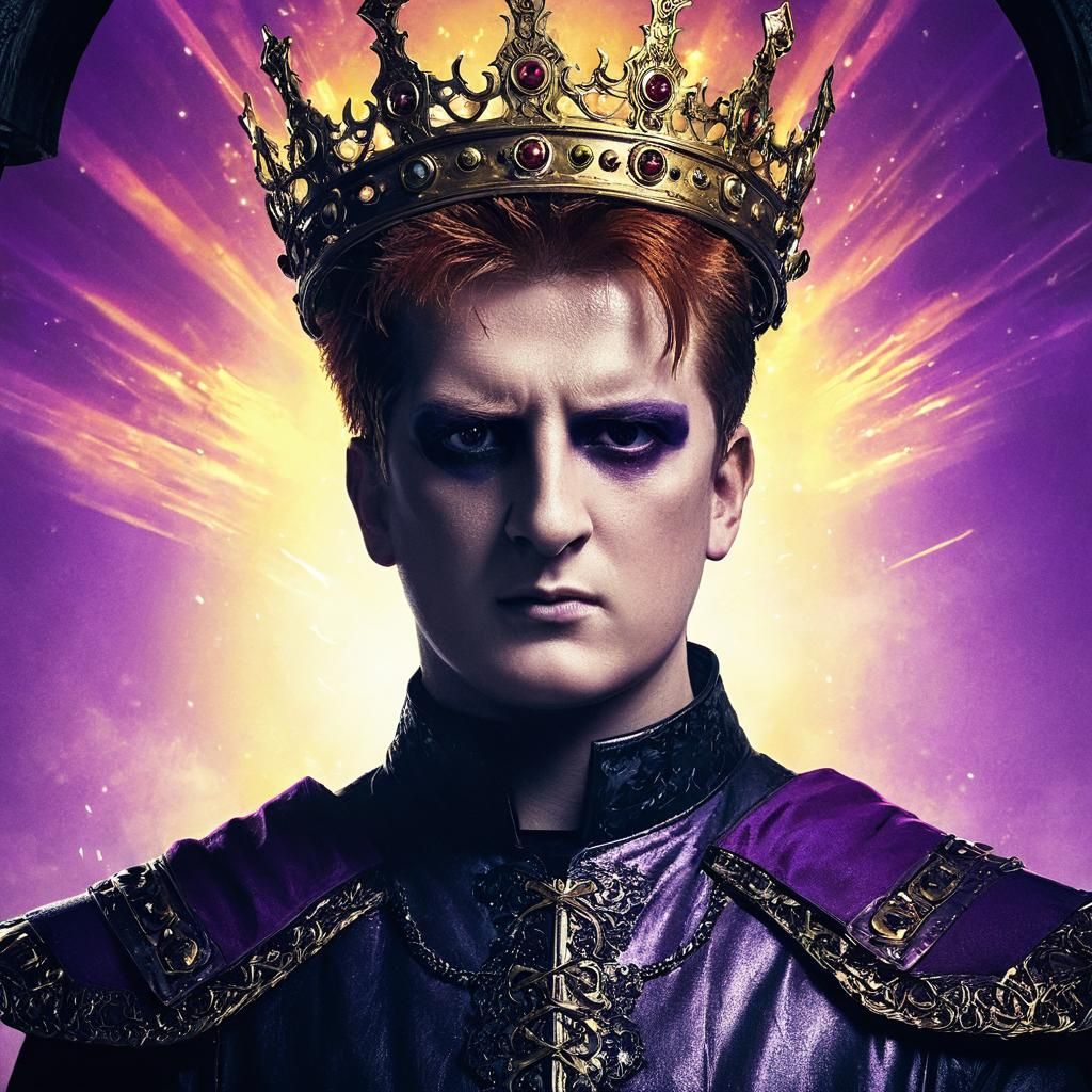 Ethereal King in Dark Fantasy Regalia