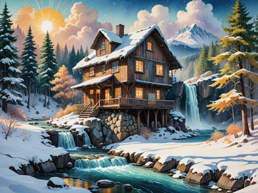 Winter Wonderland in Watercolor Whimsy