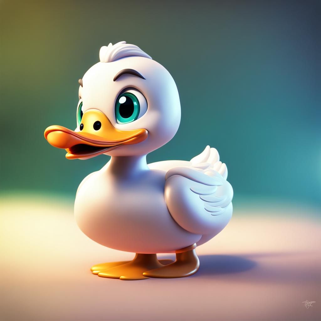 Chibi Duck Pixar Concept Art