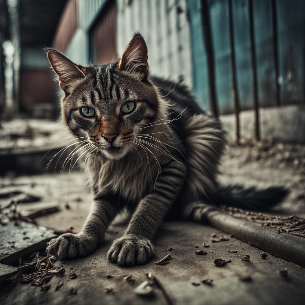 Stray. Rescued at last.