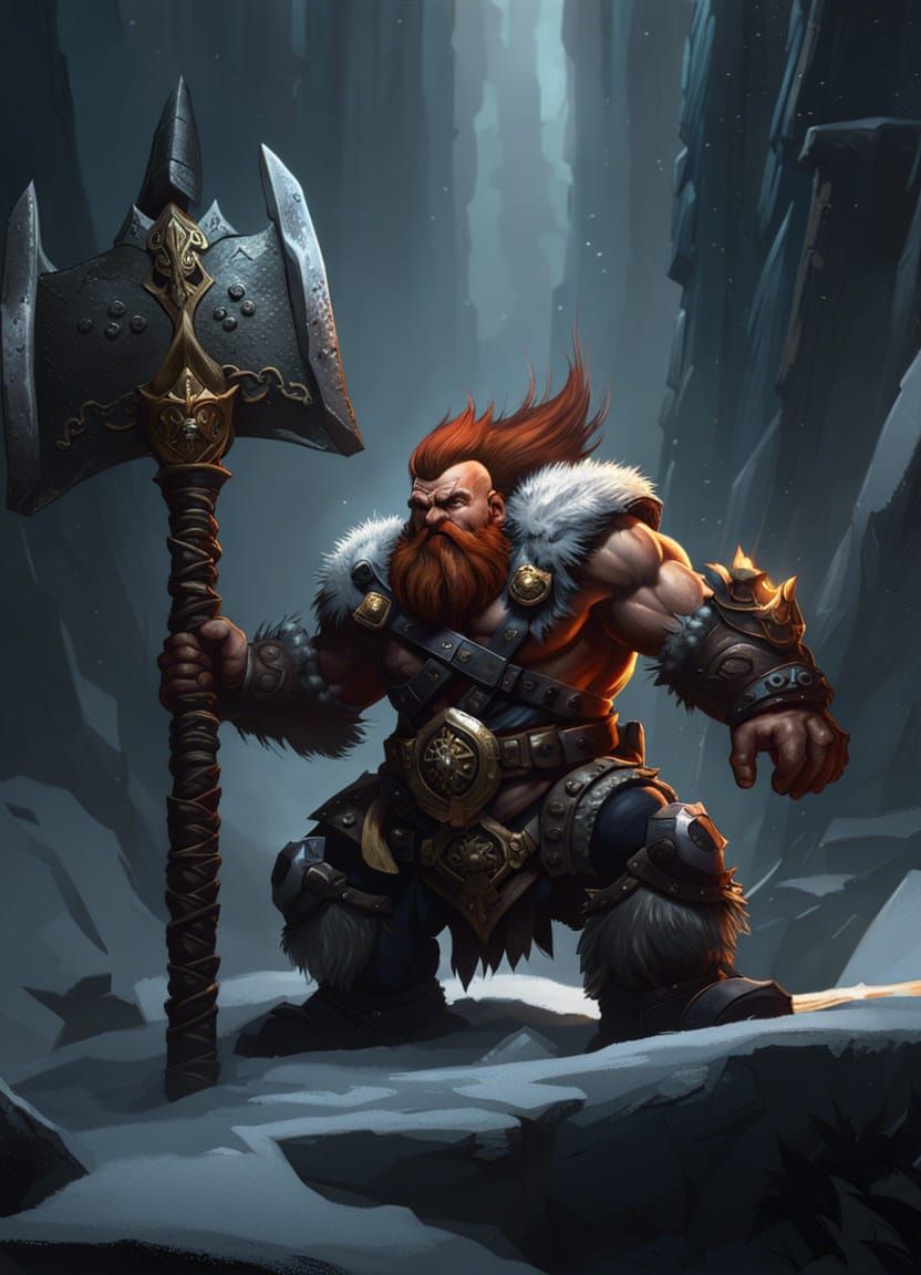 Dwarf Barbarian Mohawk
