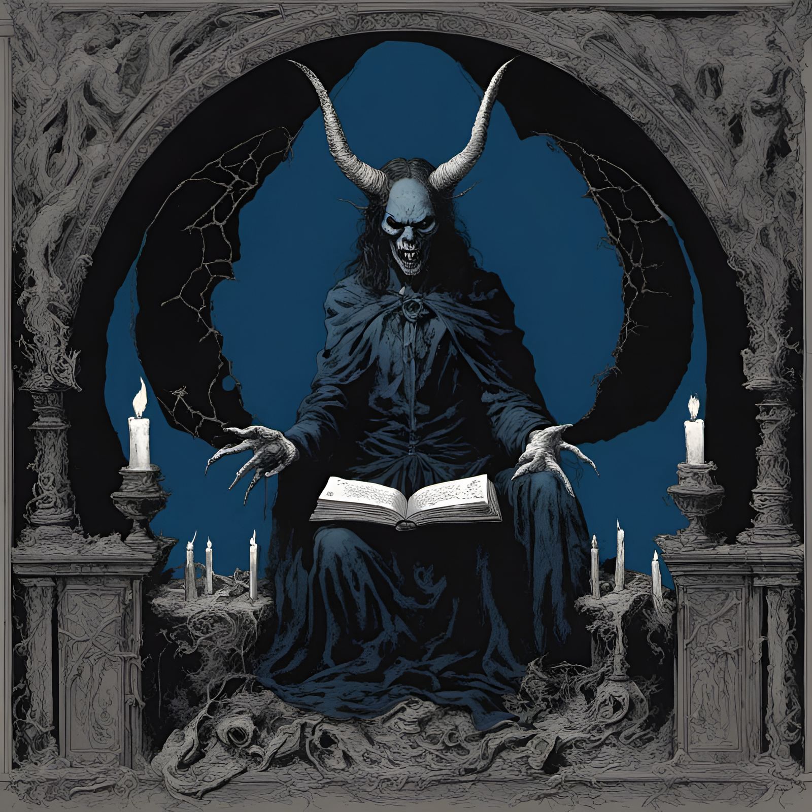 Eerie Magazine-Inspired Demon Altar in Hell