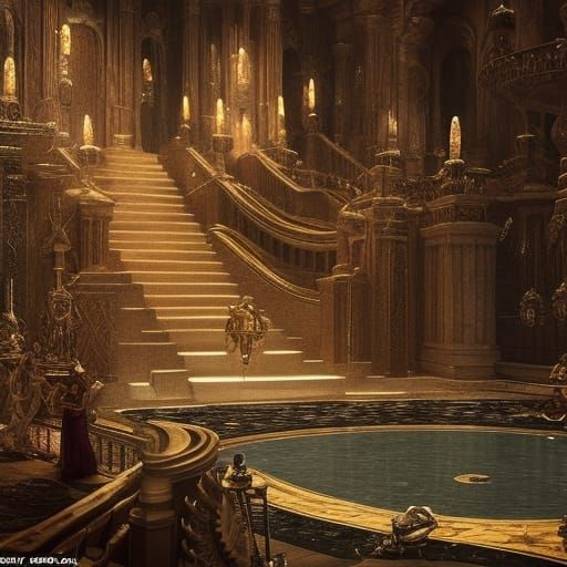 Epic Queen Wicth in Dramatic Digital Matte Painting