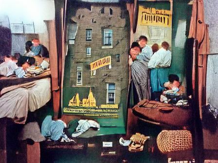 Vintage Travel Poster for Authentic Slum Life Experience