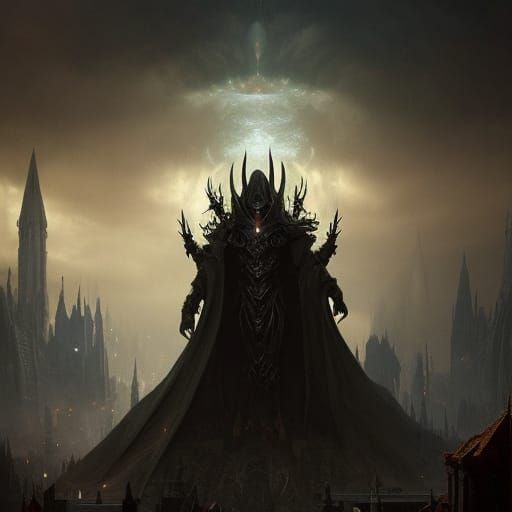 Dark Lord Sauron: Epic Cinematic Matte Painting