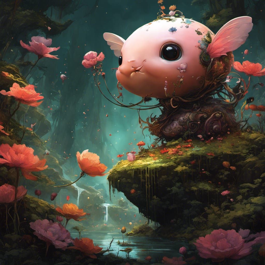Sweet Cheeks: A Detailed 3D Digital Art Piece
