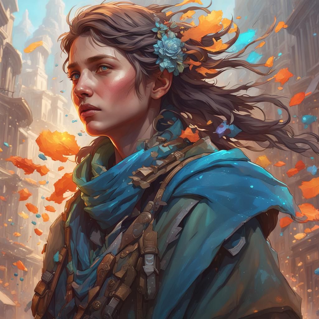 Ethereal Traveler in Motion