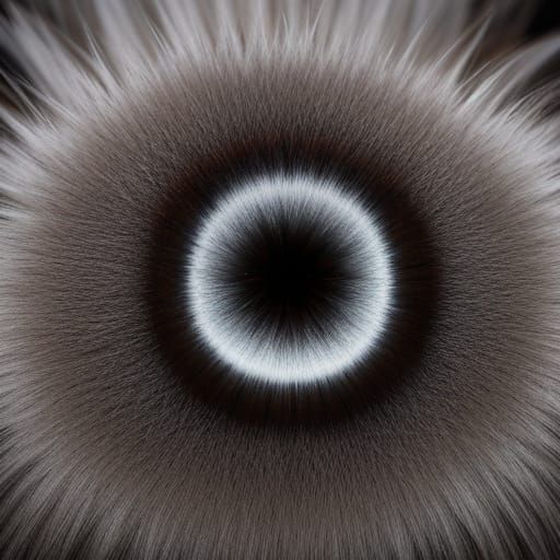 Macro photo, dog fur.