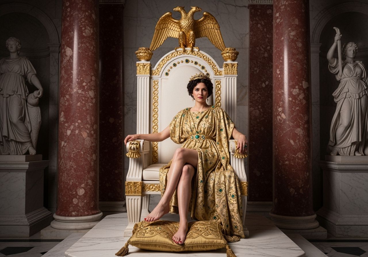 Empress Messalina on her Emerald Throne