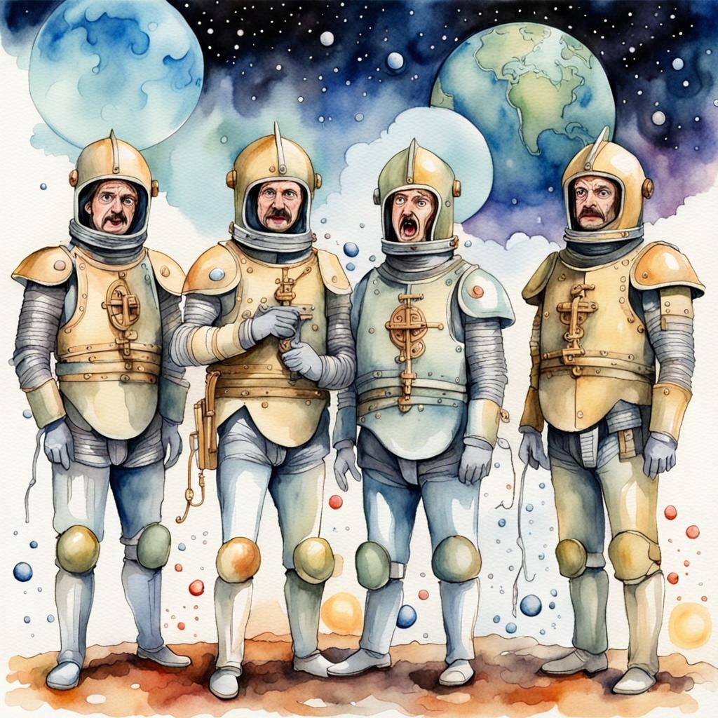 Chaos in Space Opera Watercolor
