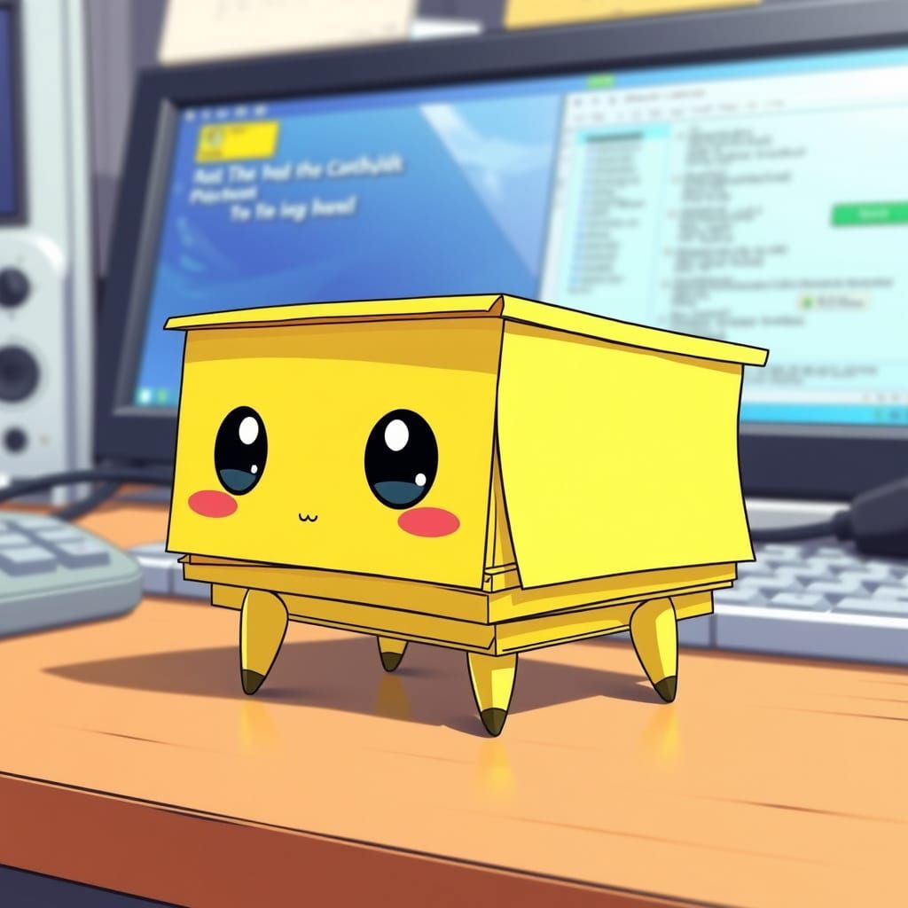 Semi-Realistic Pokémon Sticky Note Anime