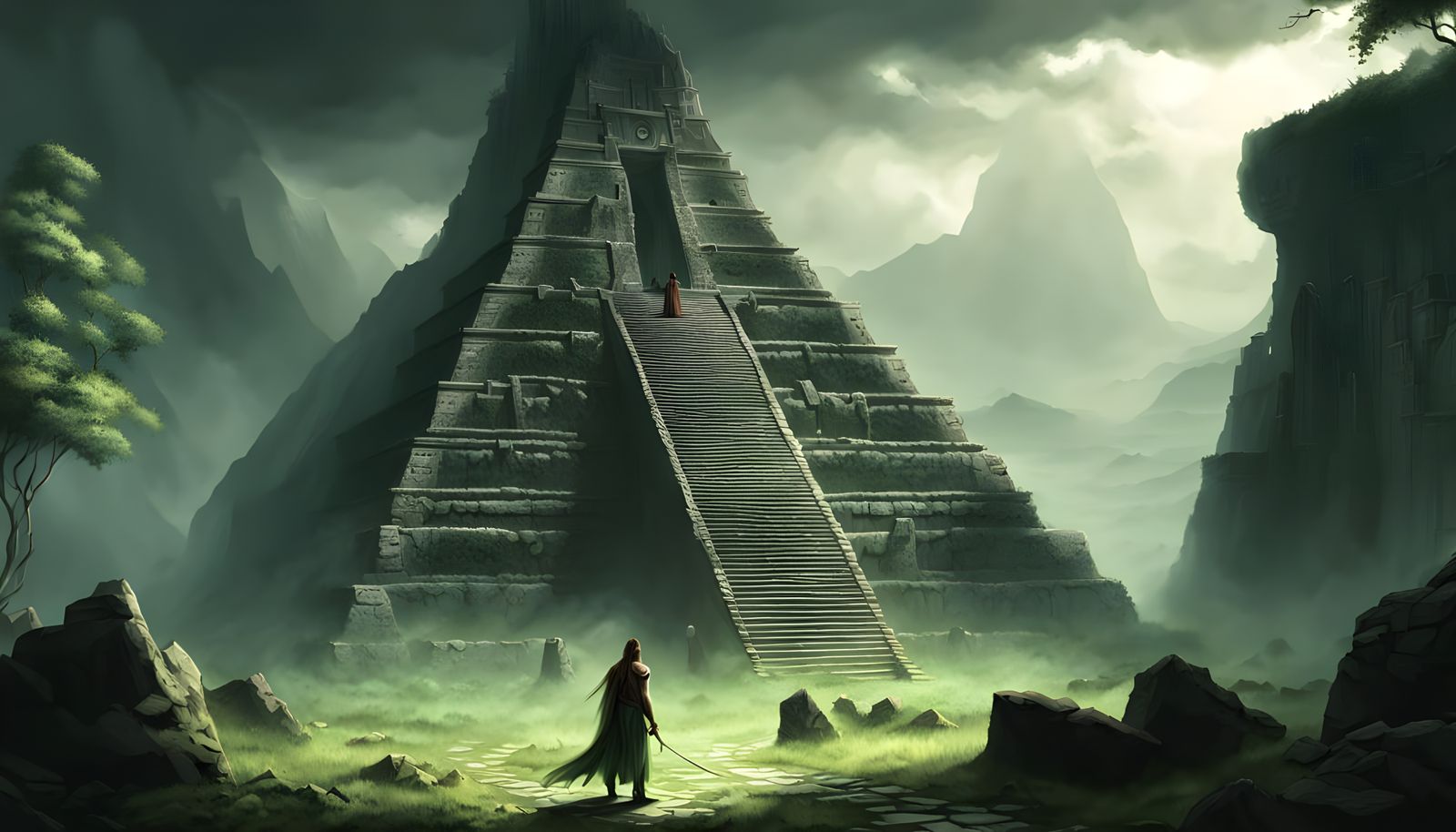 Dark Fantasy Welsh Warrior by Misty Mayan Pyramid