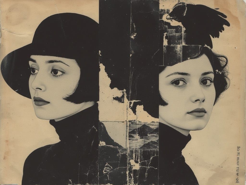 Art Deco Portrait Inspired by Paul Poiret Fashion Illustrati...