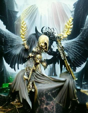 Ethereal Harvester in Dark Gothic Style