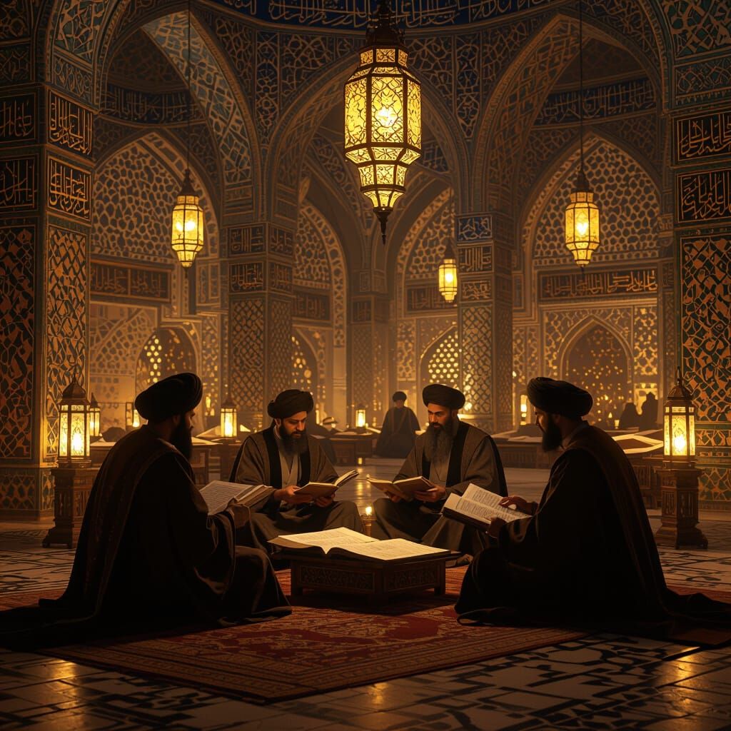 Islamic Golden Age Scholars in Baghdad