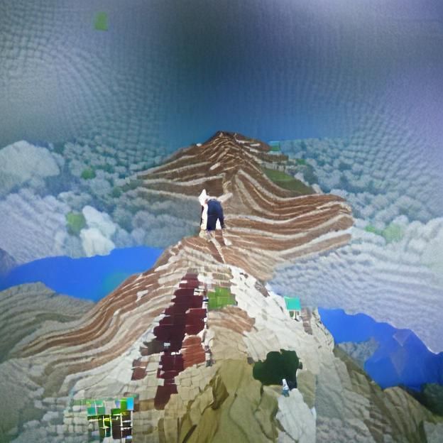 Ethereal Mountainscape in Minecraft