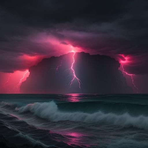 Supercell Thunderstorm Unleashes Lightning in Stunning Sunse...