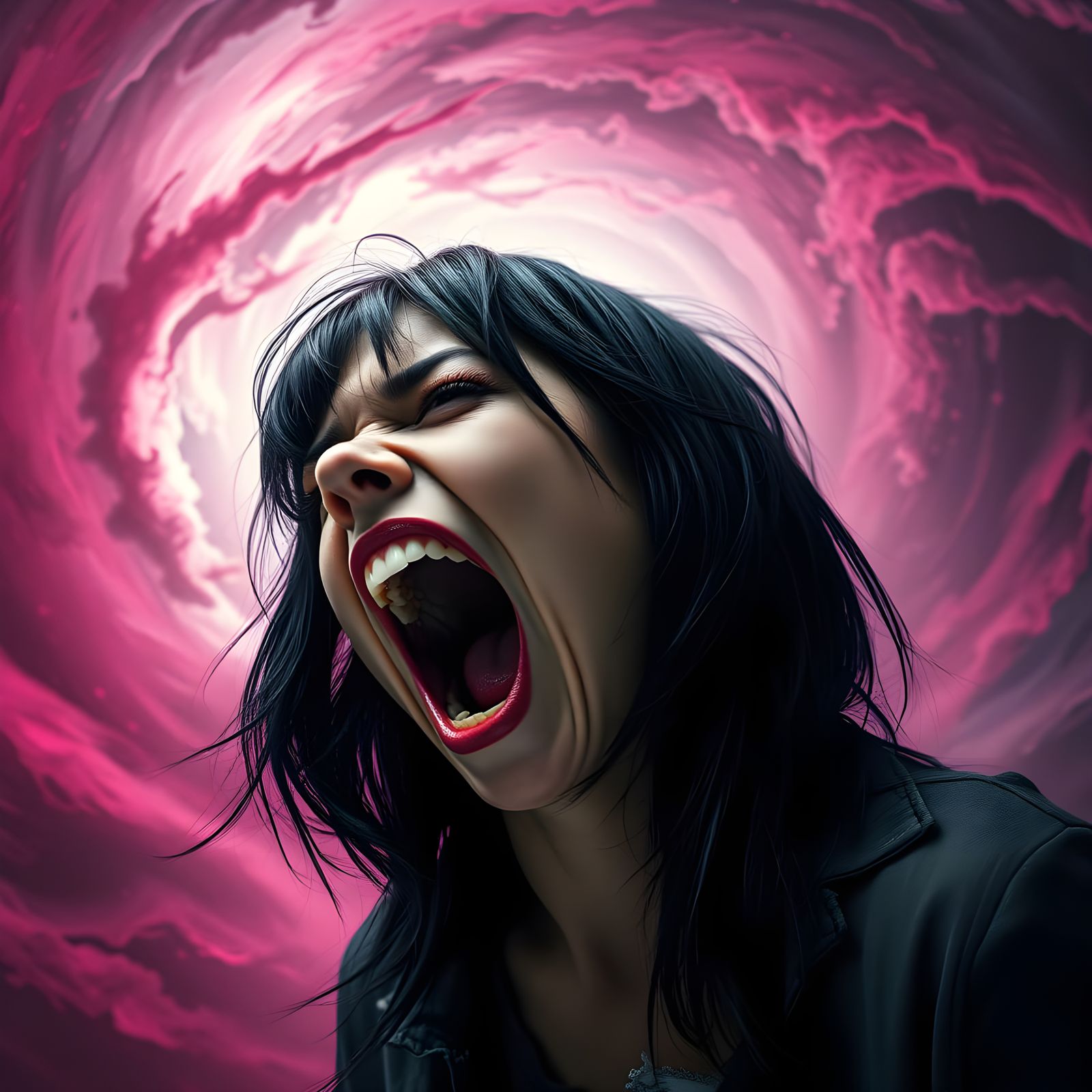 The Three Furies: Megaera in Epic Digital Art