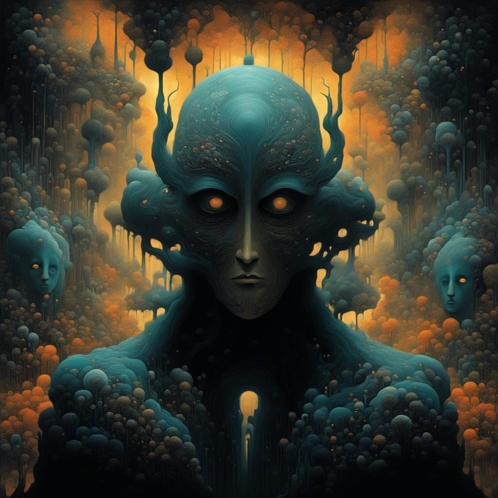 Dreamy Garden Scene of Rebellion