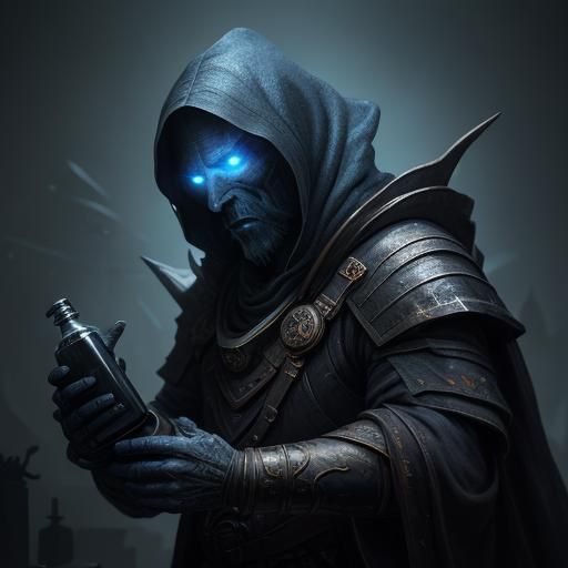 Students in Dark Academia Chemistry Lab with Glowing Liquids...