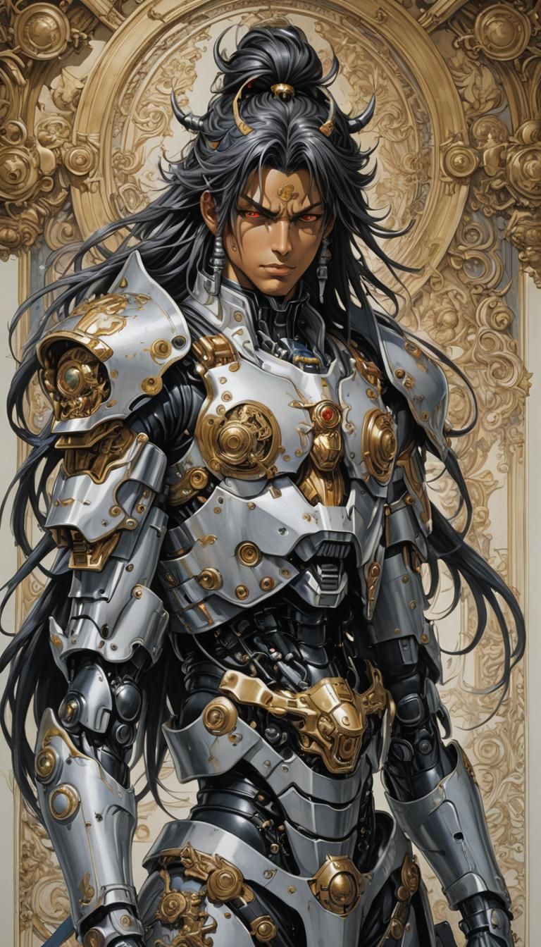 Portrait Cyborg Shiva Versailles Baroque Sfumato Deunan Knut...