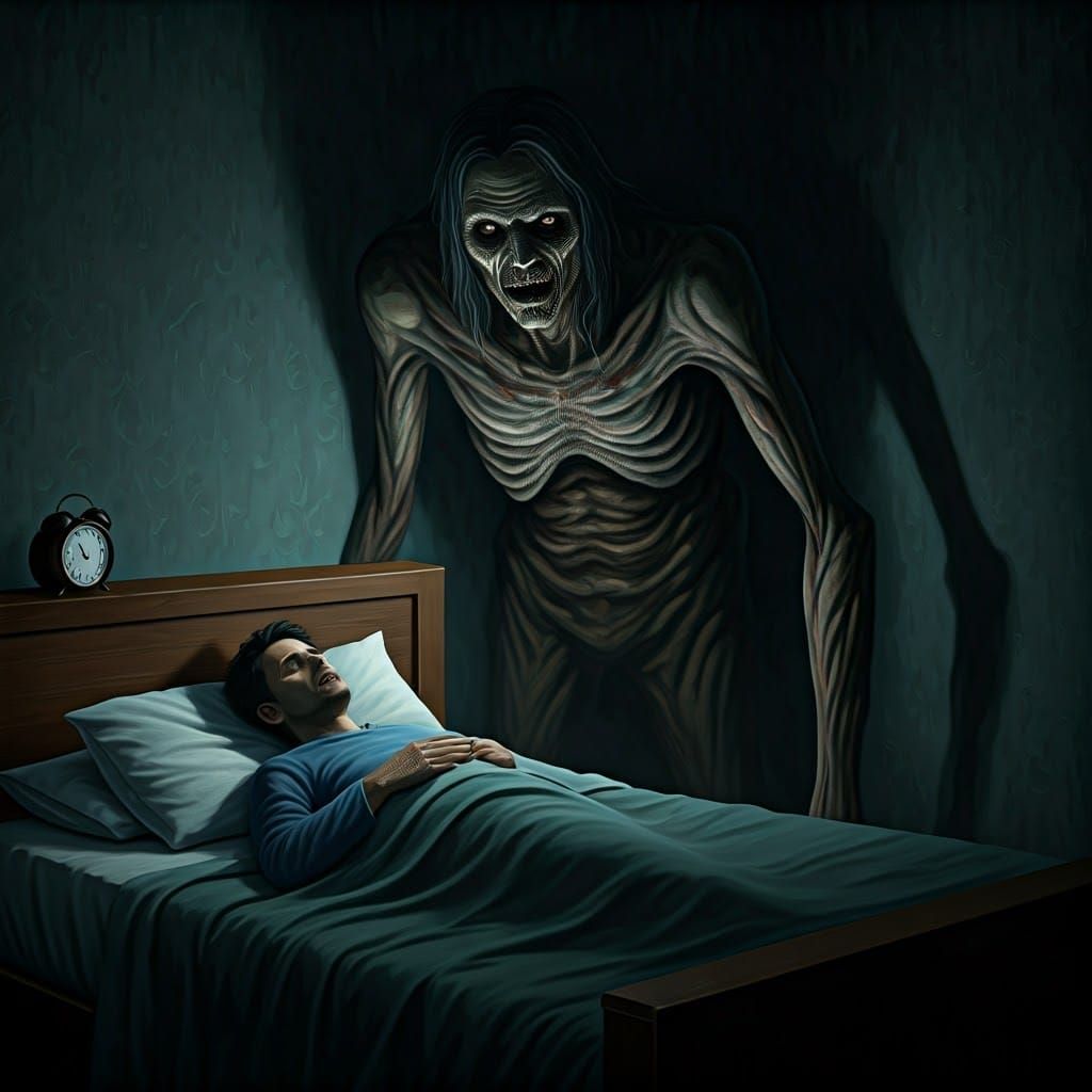 7ft Sleep Paralysis Demon Emerges from Darkness in Found Foo...