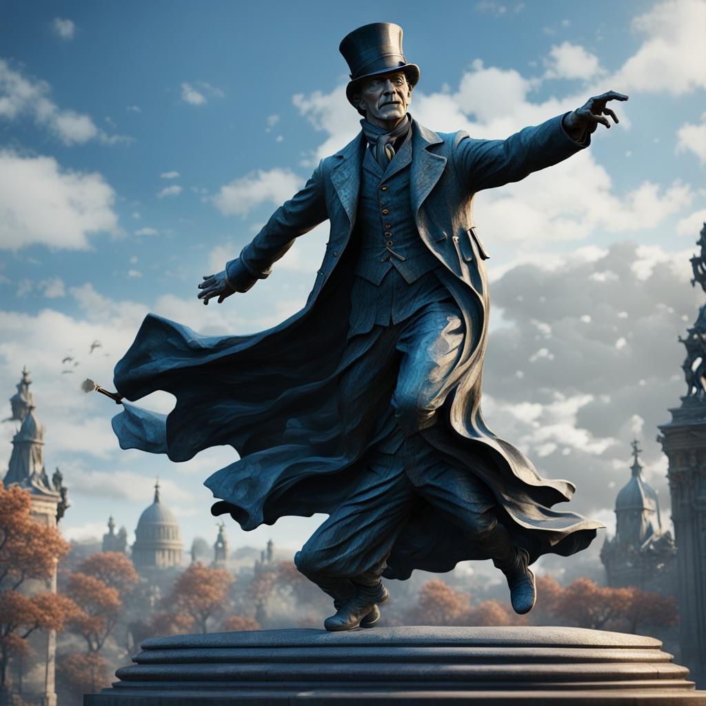 Sherlock Holmes in Whimsical Marble Dance