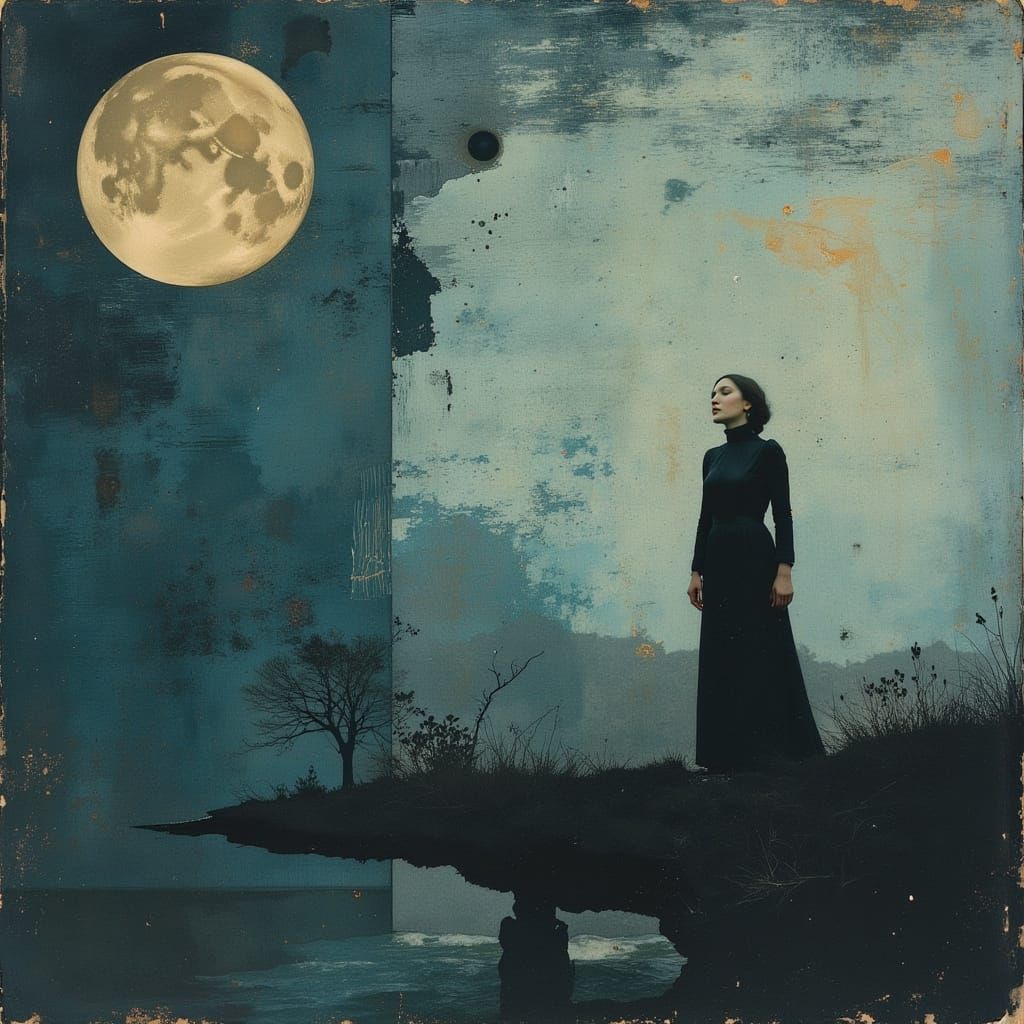 Holy Portrait in Art Nouveau Style