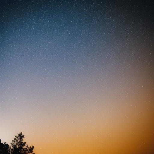 Celestial Wonders in a Starry Night Sky