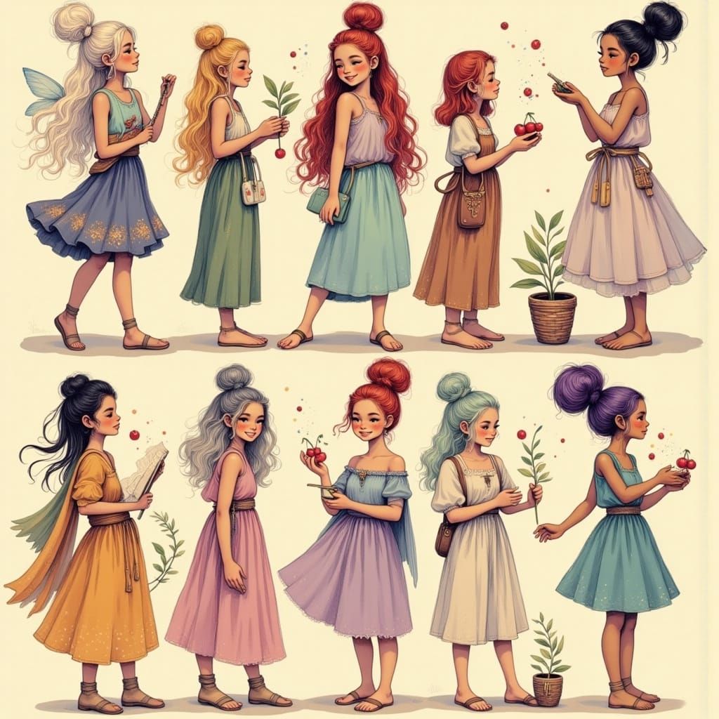 Airbrush Style: Women with Surreal Hobbies