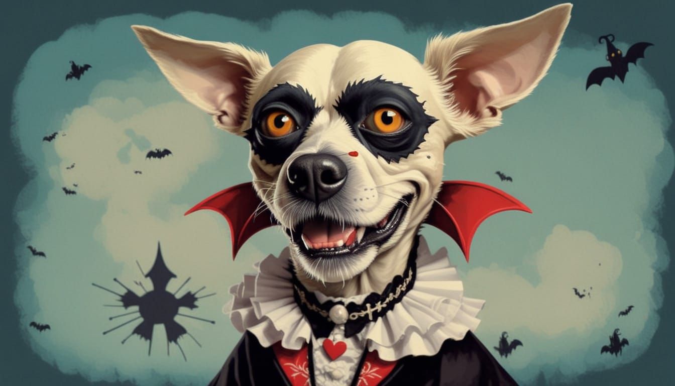 Count Yorkula Vampire Terrier Halloween Costume
