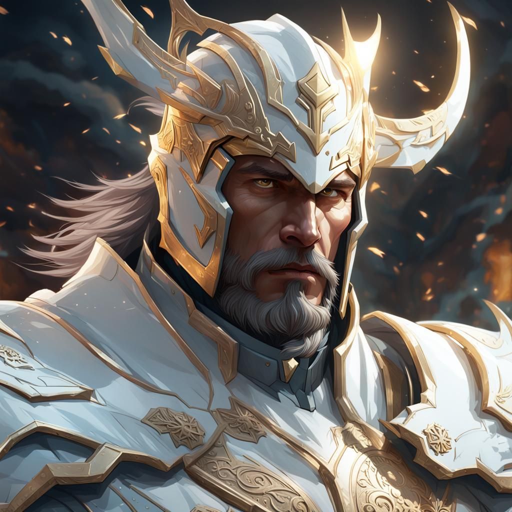 Surreal Lightning Knight Concept Art