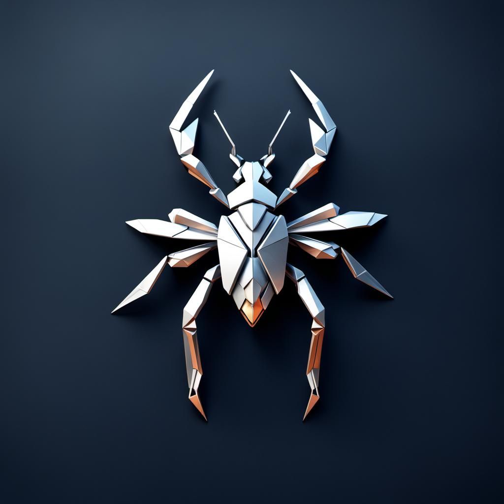 Bug Bounty Kenya Logo in Intricate Paper Mech Style