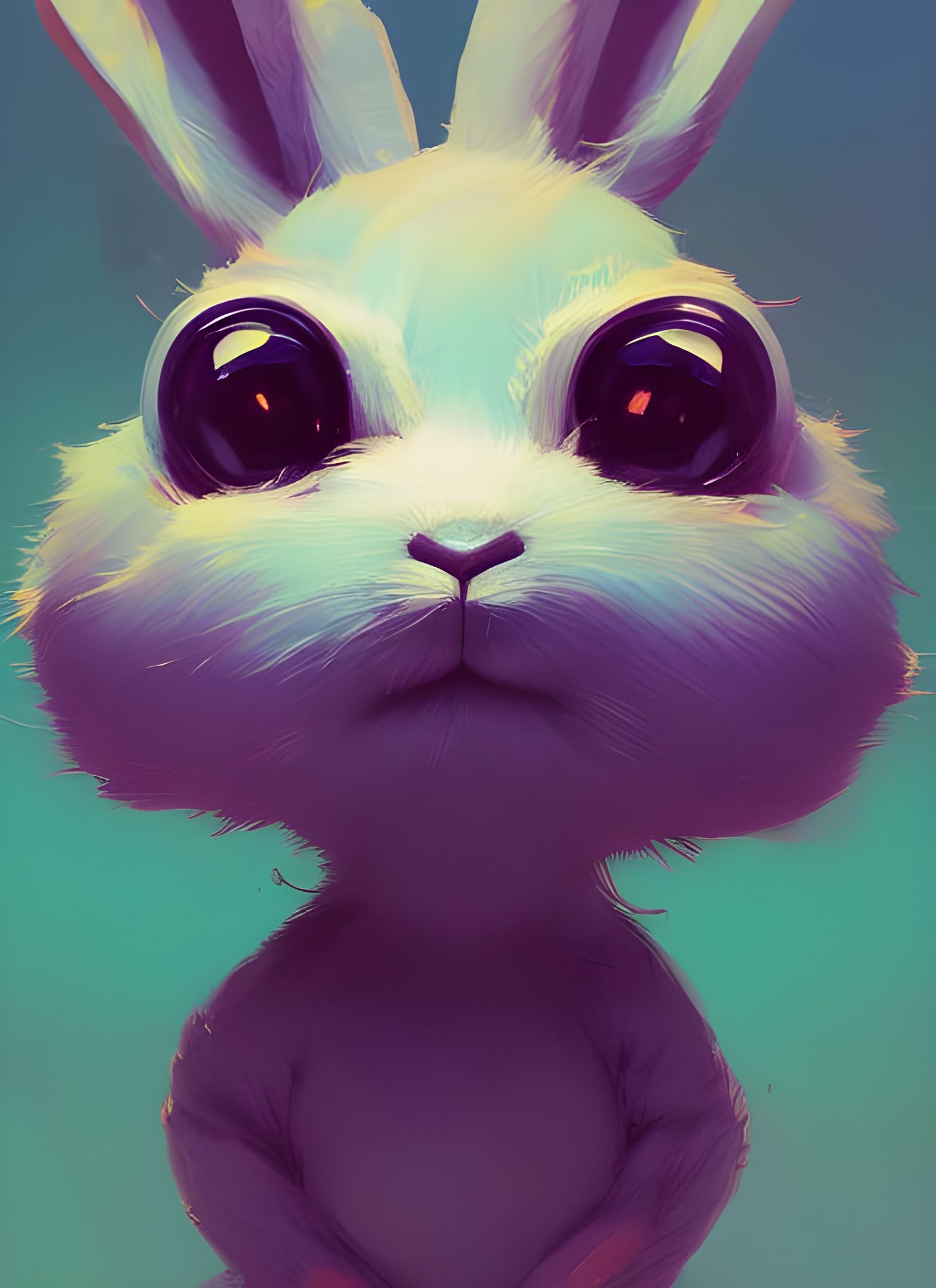 Surreal Photorealistic Rabbit with Delicate Features