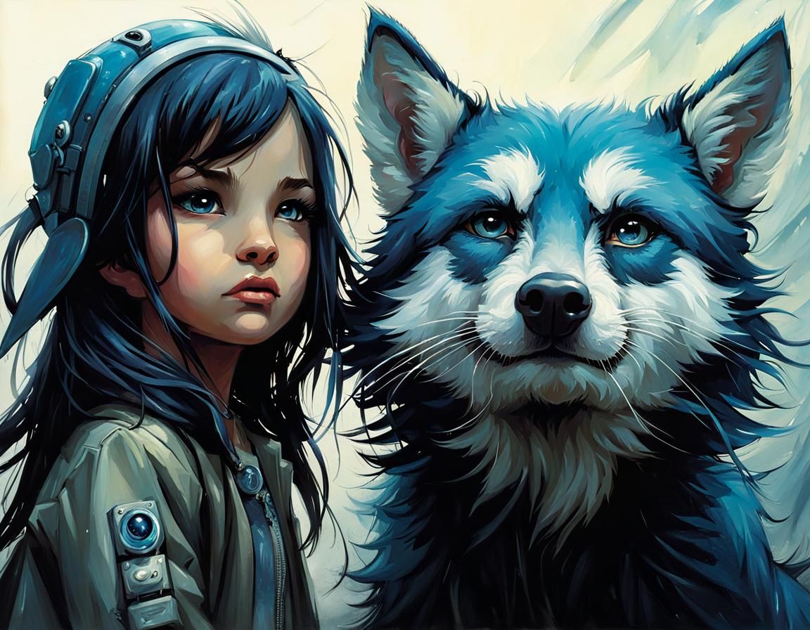 Whimsical Creature Unites with Nature