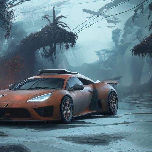 Dreamscapes in Deep Colors: A Fantastical Car Concept