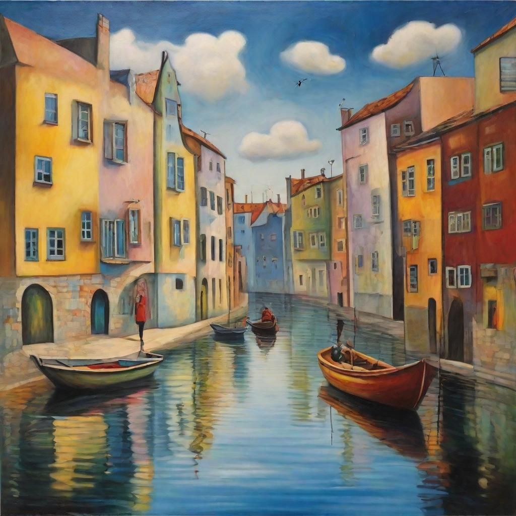 Beneath a Dreaming Metropolis in Vibrant, Photorealistic Hue...